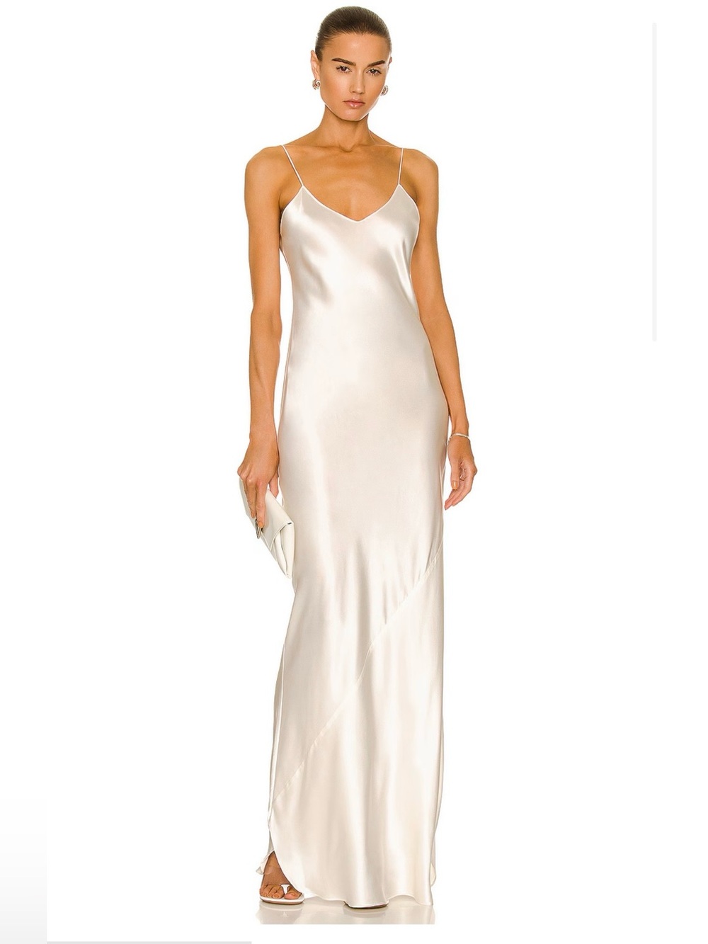 Nili Lotan NWT White Cami Gown size L